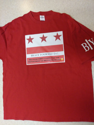 Brace Yourself DC- Short Sleeve Red T-Shirt